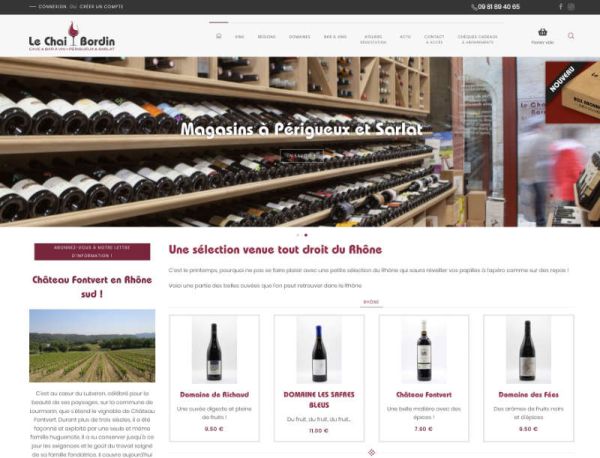 Vente de vin en ligne